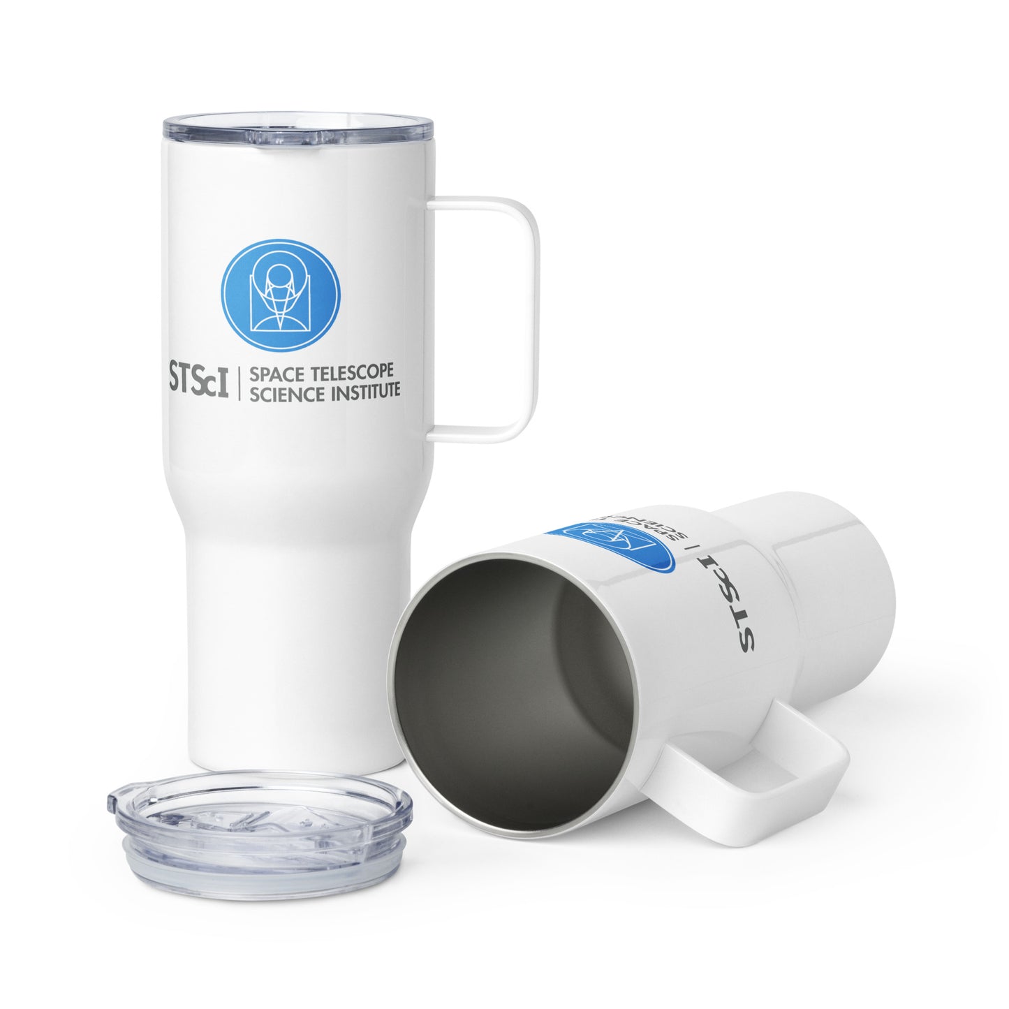 STScI Travel mug with a handle