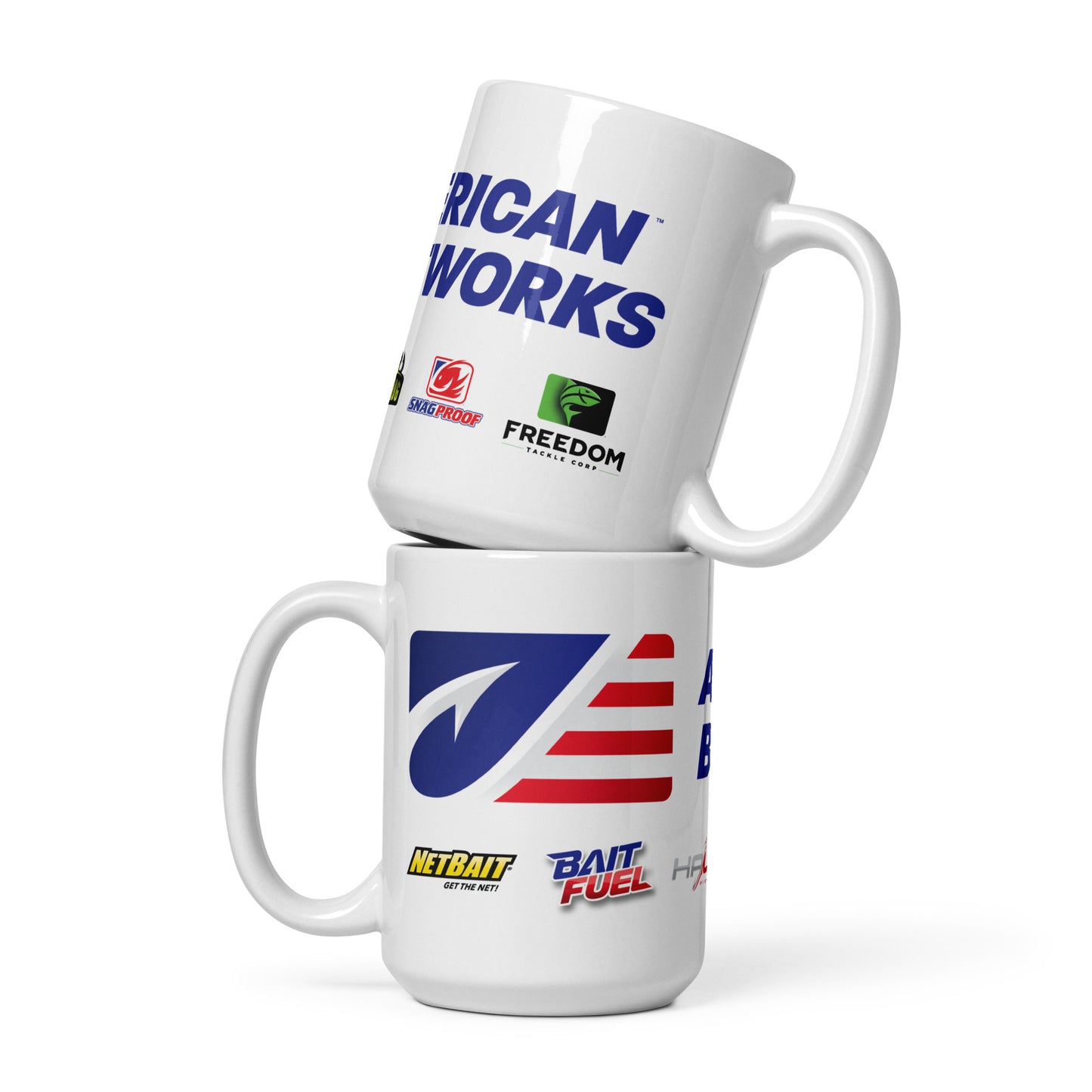 American Baitworks White glossy mug