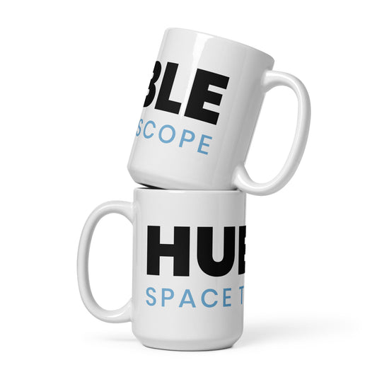 Hubble White glossy mug