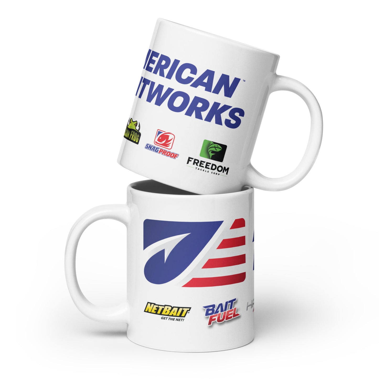 American Baitworks White glossy mug